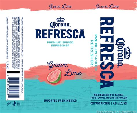 Calories in Refresca Premium Spiked Refresher by Corona and .